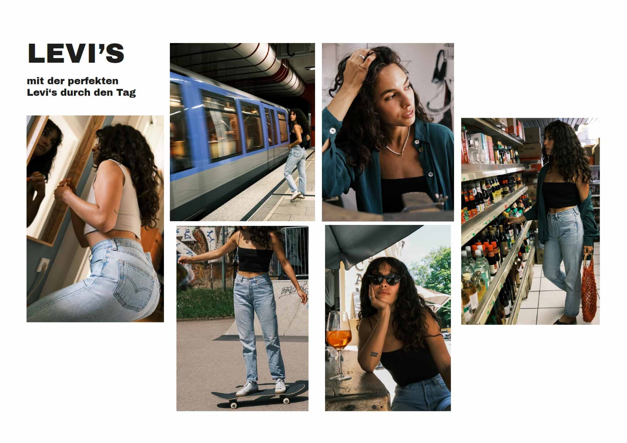 Levis Jeans Collage