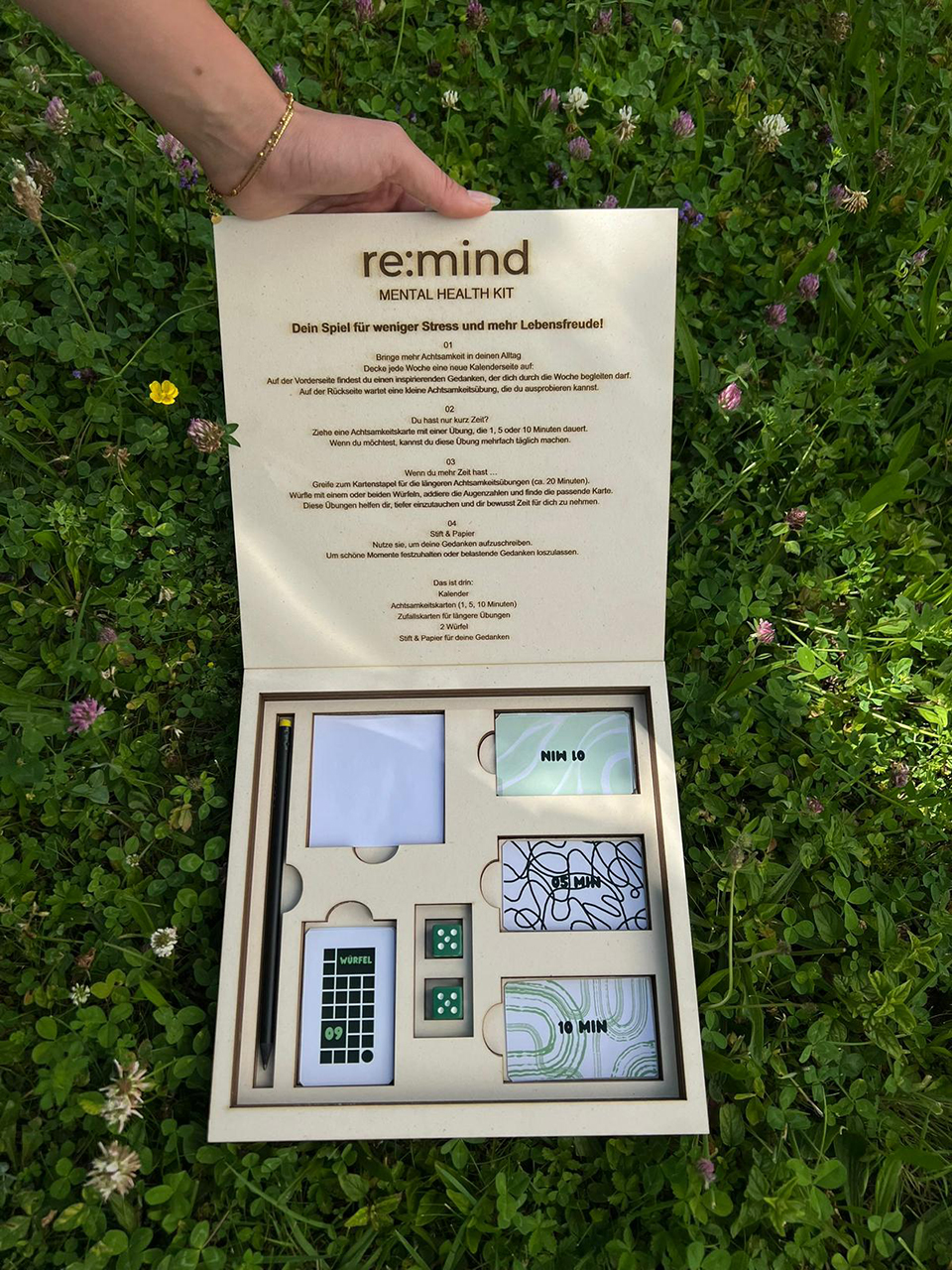 Studierendenprojekt: Prototyp Kalender und Mental Health Kit für mehr Selbstfürsorge