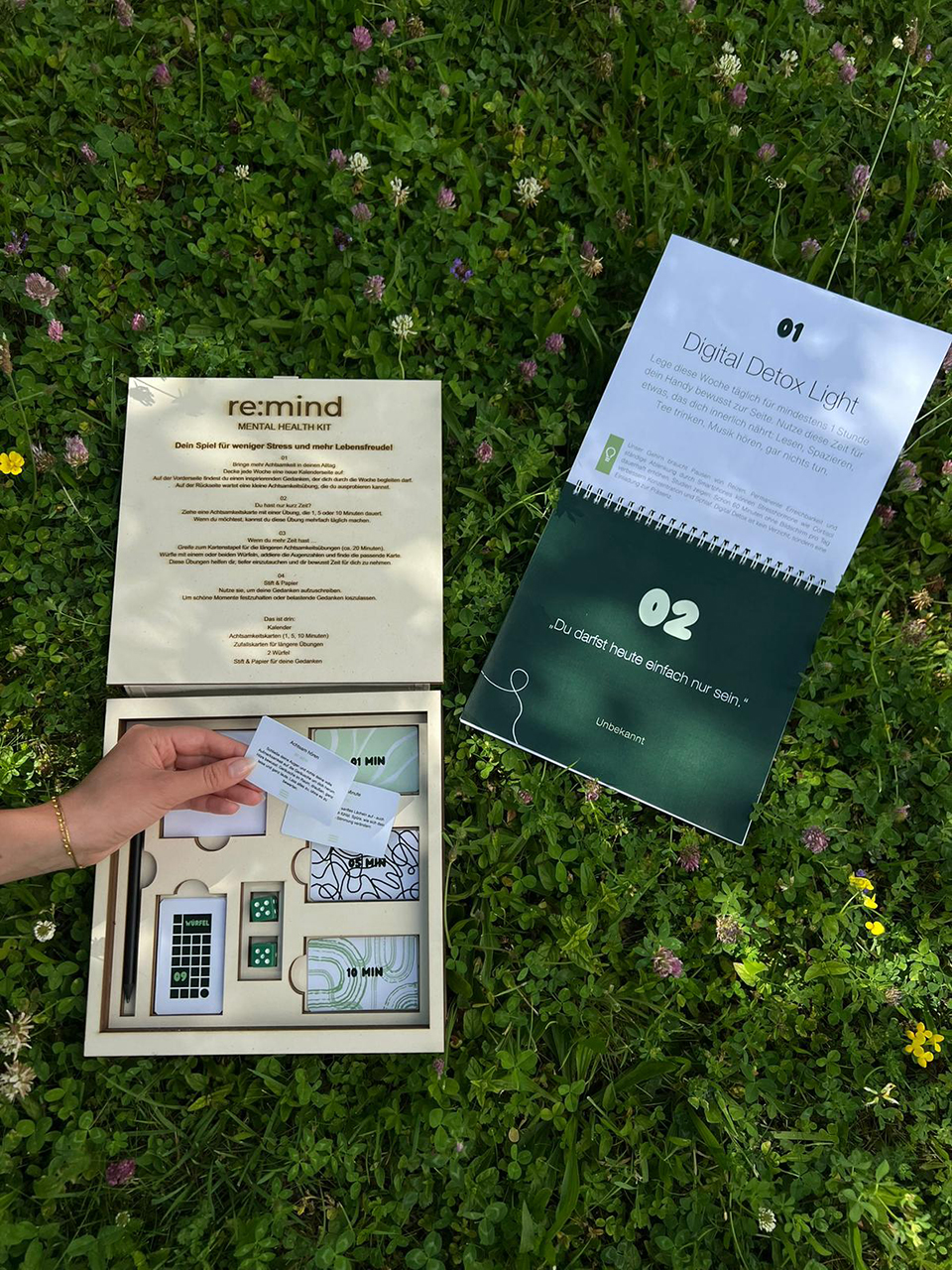 Studierendenprojekt: Prototyp Kalender und Mental Health Kit für mehr Selbstfürsorge